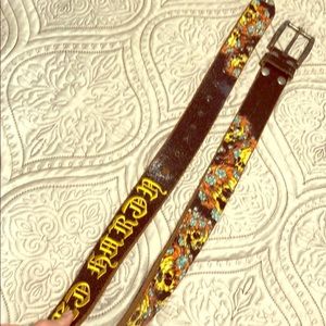 Genuine leather Ed Hardy belt S